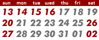 calendar : we will be closed on Aug 13, 14, 15 and 16