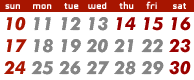 calendar : we will be closed on Aug 14, 15, 16 and 17.
