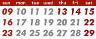 calendar : we will be closed on Aug 14, 15, 16 and 17.