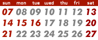 calendar : we will be closed on Aug 13, 14, 15 and 16.