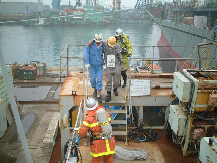 Fire Drill 2003 - Kyokuyo Shipyard