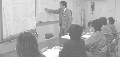 Fresh persons at introduction course