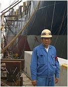 Mr. Mitsui at work