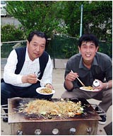Mr. Fukushima and his famous fried noodle