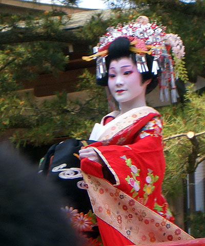 衣装などは江戸時代の花魁のものになっています