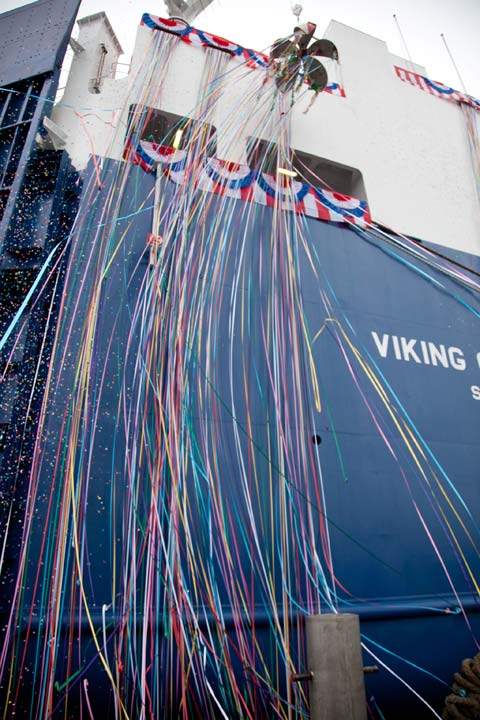 PCC VIKING CONSTANZA Naming & Delivery - Kyokuyo Shipyard