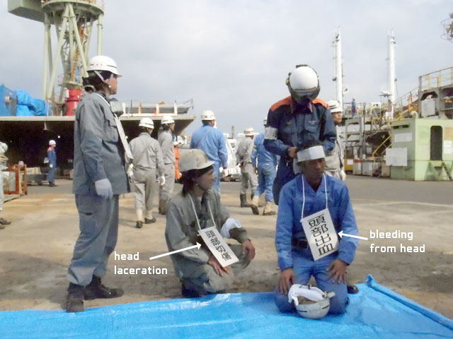 Bi-annual Fire Drill - Kyokuyo Shipyard