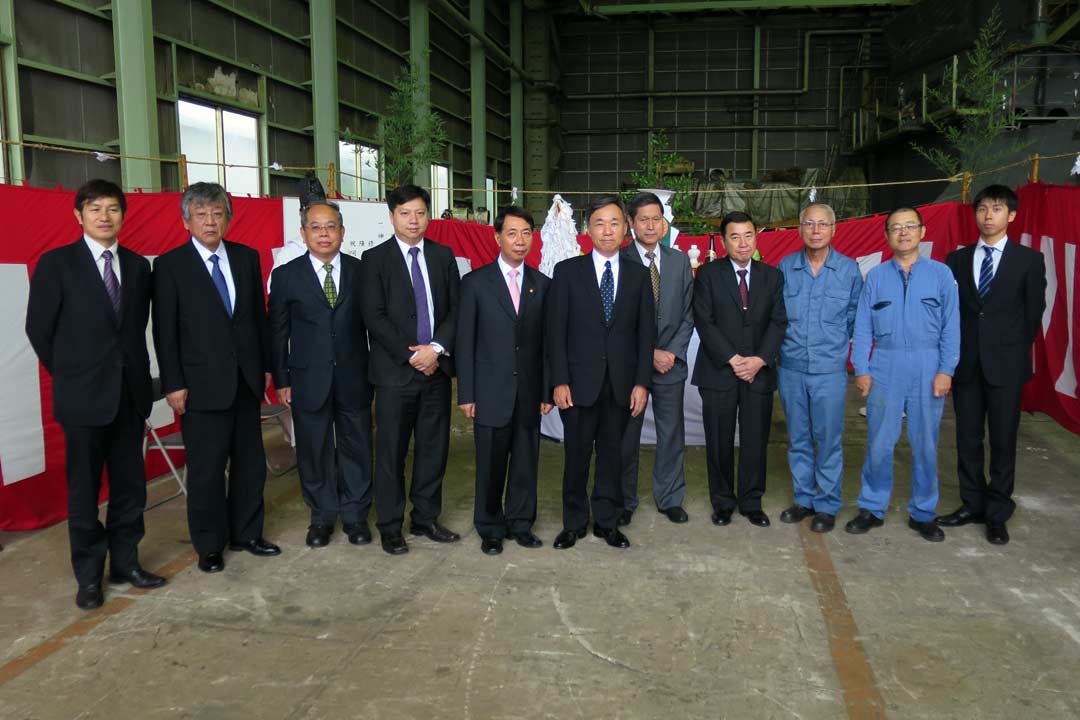 Keel-laying Ceremony for S517 Container Carrier