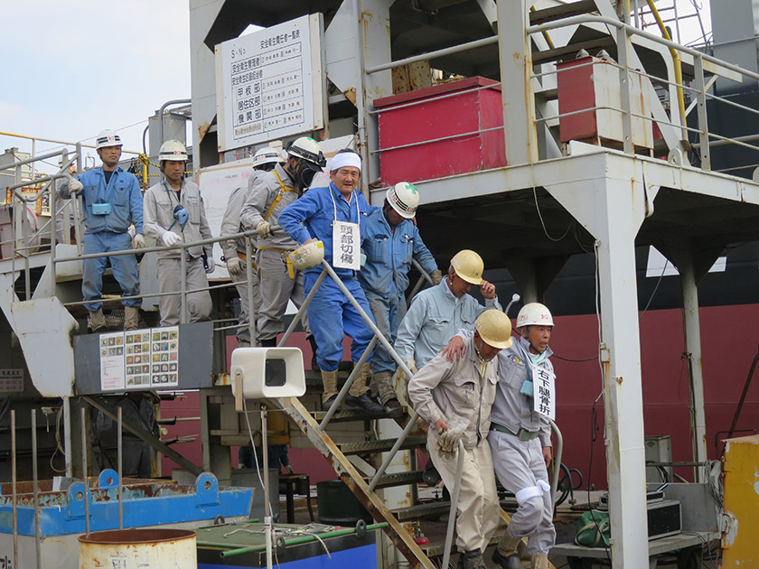 Biennial Fire Drill - Kyokuyo Shipyard