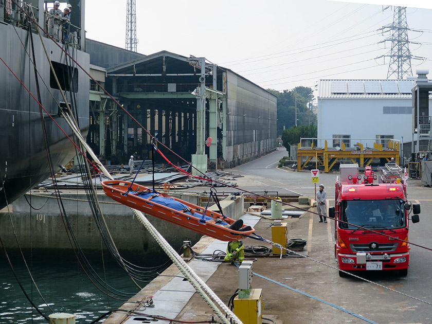 Biennial Fire Drill - Kyokuyo Shipyard