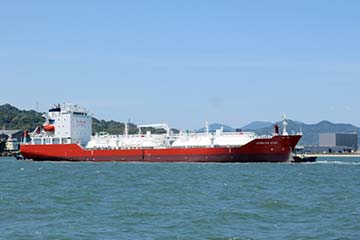 7,500m3 ガス運搬船 STRAITS STAR 命名引渡