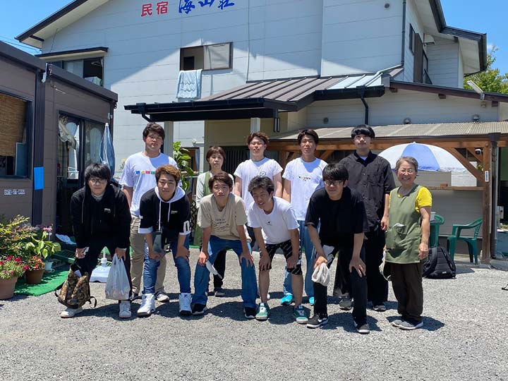 Big 'Thank You' to Obachans at Kaizanso Inn @ Oita - Kyokuyo Shipyard