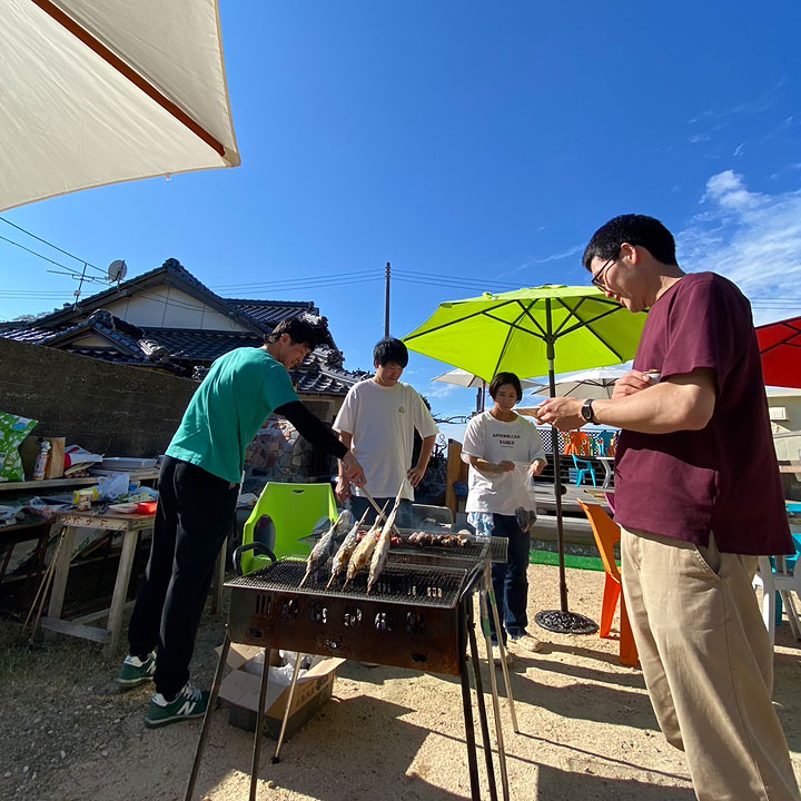 Enjoying BBQ on the Beach