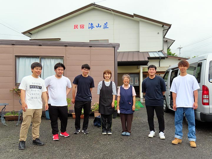 海山荘のおばちゃん有り難うございます - 旭洋造船