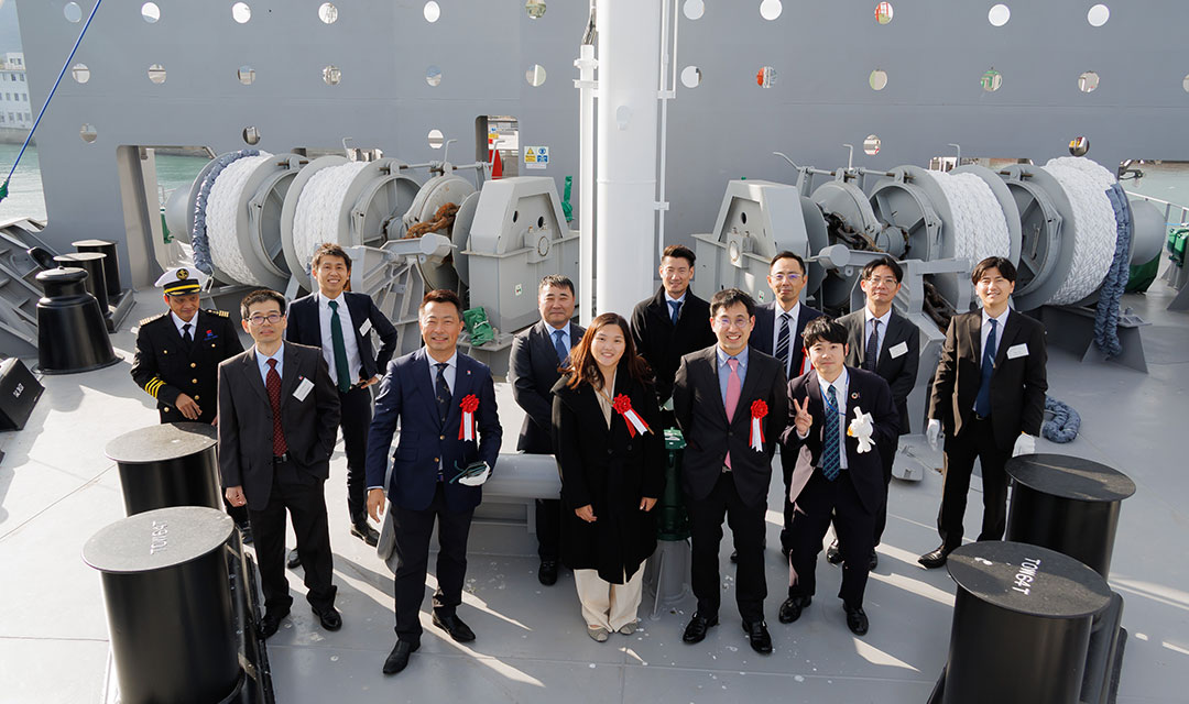 Naming & Delivery of 1,096TEU Container ERASMUS FUTURE