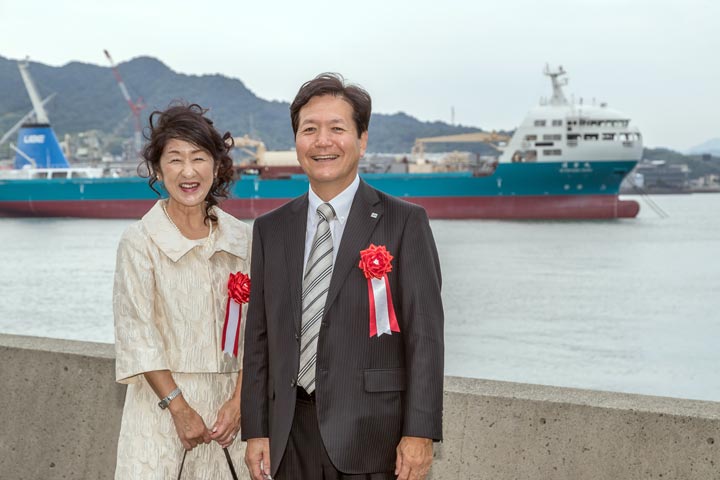 Kiyoyasu Maru - Mr & Mrs Matsunami, Ube Industries, Ltd. - Kyokuyo Shipyard