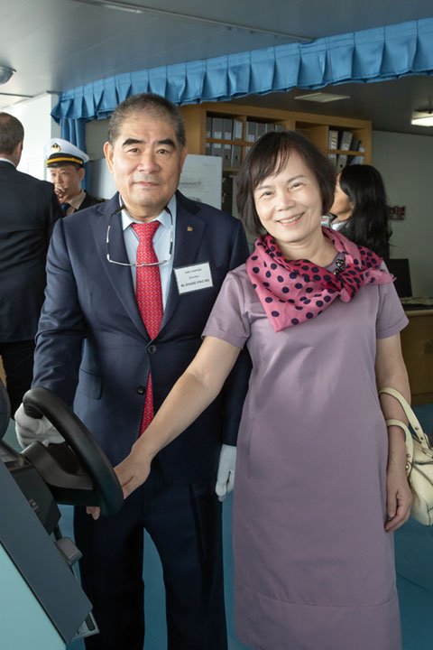 Container Carrier TS YOKOHAMA Naming & Delivery - Mr. & Mrs. Shang-Ying WU