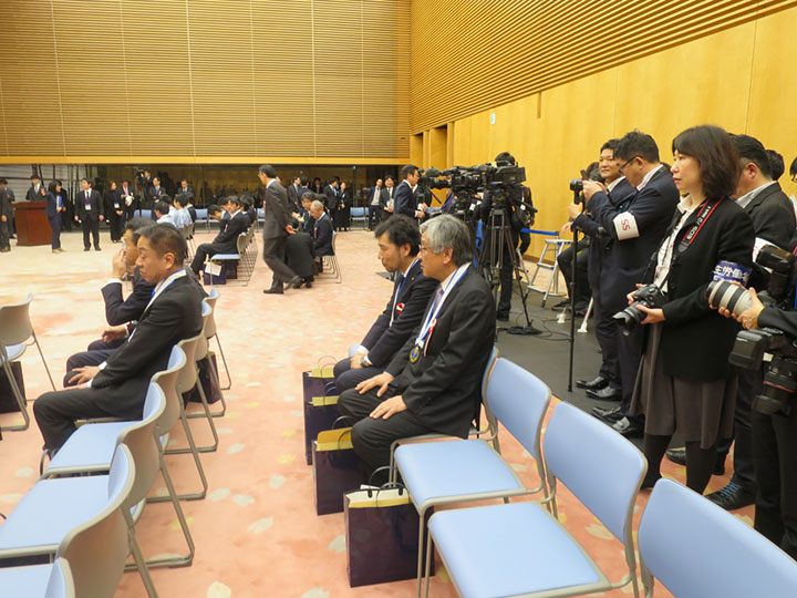 Mitsui-san at the Prime Minister's Office