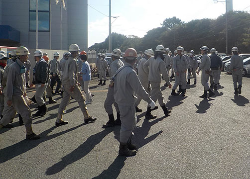 Evacuation Drill 2021 - Kyokuyo Shipyard Corporation