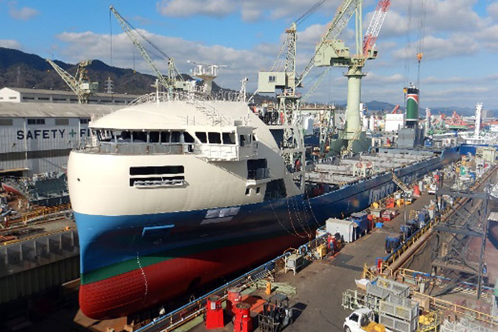 NOGAMI under construction, SSS-Bowed Container Carrier