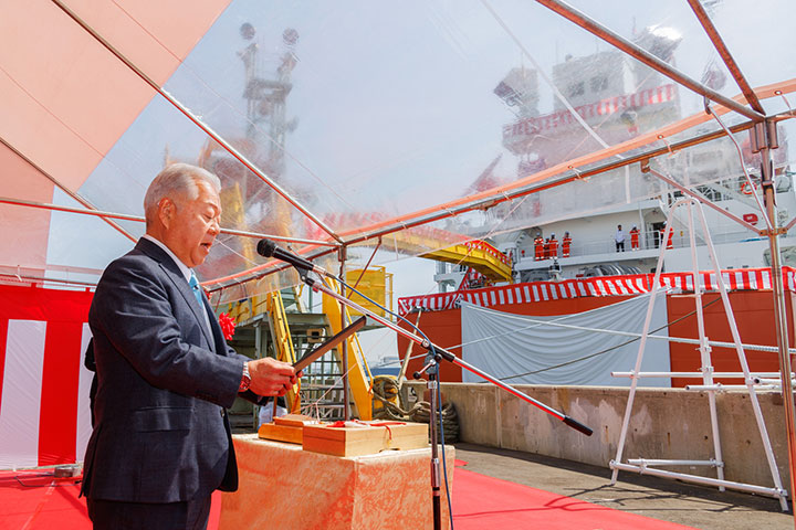 LPG Carrier GAS INFINITY Naming & Delivery