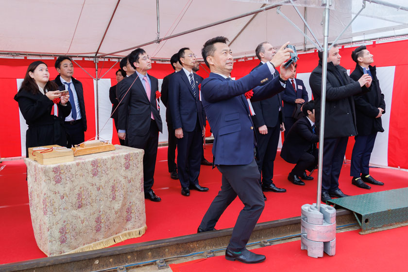 Container Carrier ERASMUS FUTURE Naming & Delivery - Kyokuyo Shipyard