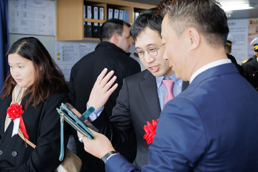 Container Carrier ERASMUS FUTURE Naming & Delivery - Kyokuyo Shipyard