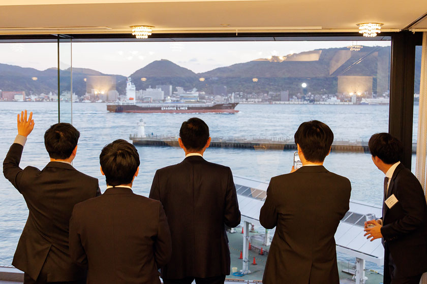 Container Carrier ERASMUS FUTURE Naming & Delivery - Kyokuyo Shipyard