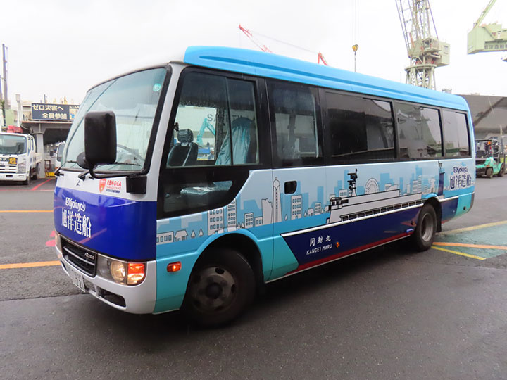 レノファ山口WEST ラッピングバス - 旭洋造船