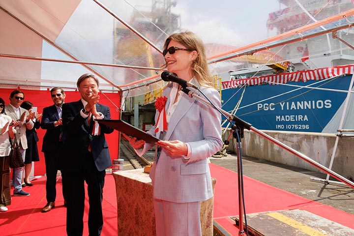 11,000m3 LPG Carrier PGC YIANNIOS Naming & Delivery - Kyokuyo Shipyard